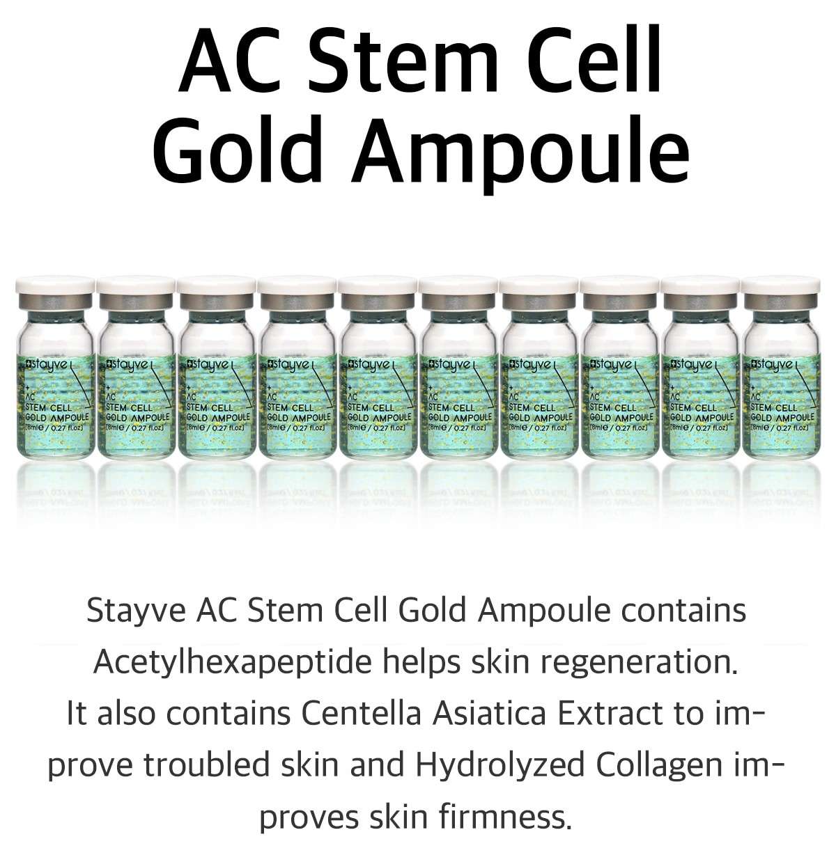 Stayve Ac Stem Cell Gold ampoule BB Glow