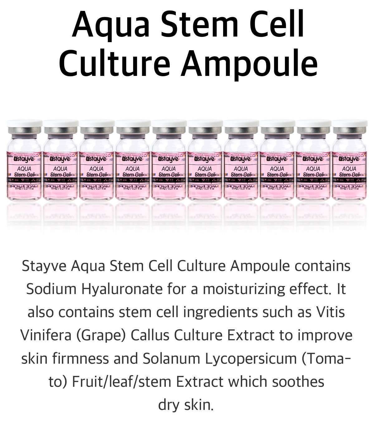 BB Glow STAYVE Aqua Stem Cell Culture ampoule