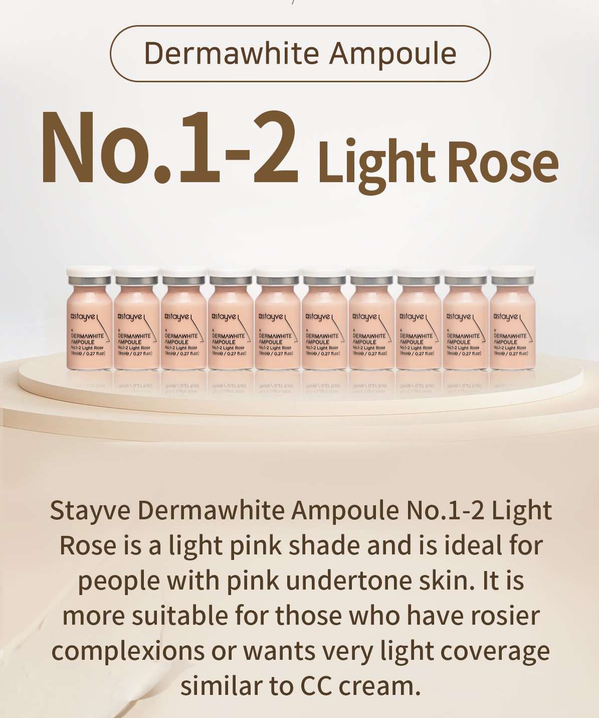 BB Glow Stayve Dermawhite No.1-2 light rose