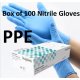 100 Disposable Powder and Latex Free Gloves Blue 