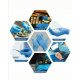 100 Disposable Powder and Latex Free Gloves Blue 